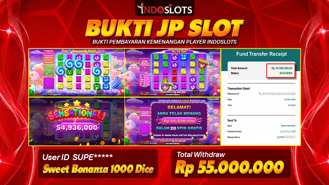 Room Sweet Bonanza X1000 Dice Indoslots Lagi On Fire, Supe**** Cairkan Rp 55 Juta