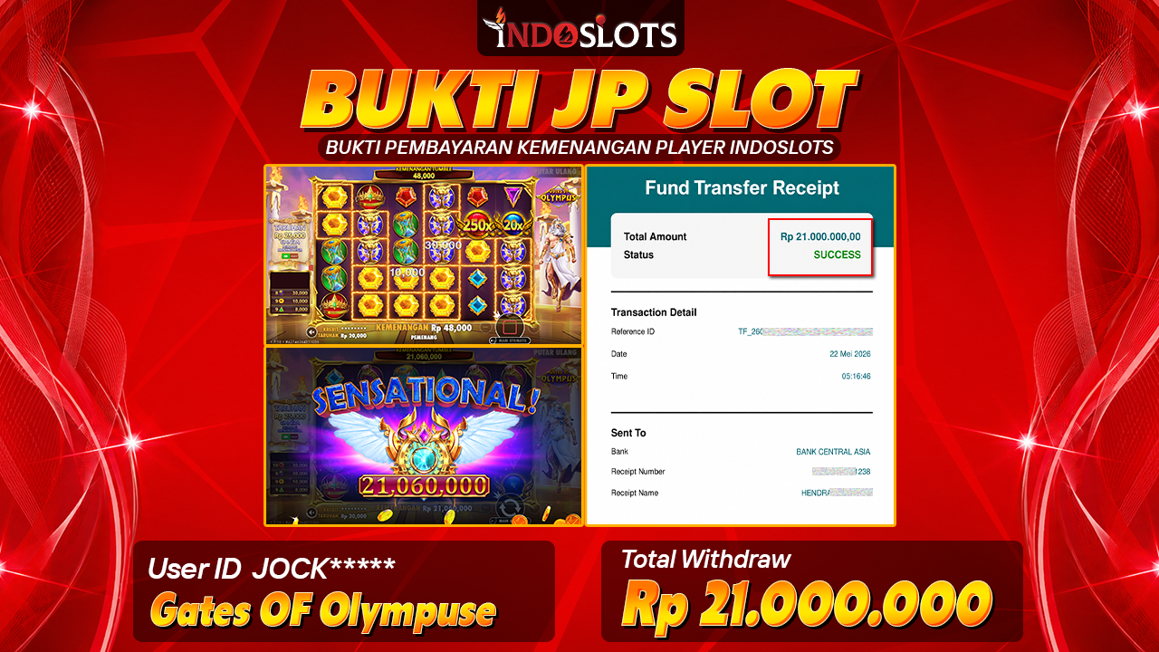 Room Gates Of Olympus Indoslots Lagi On Fire, Jock**** Cairkan Rp 21 Juta