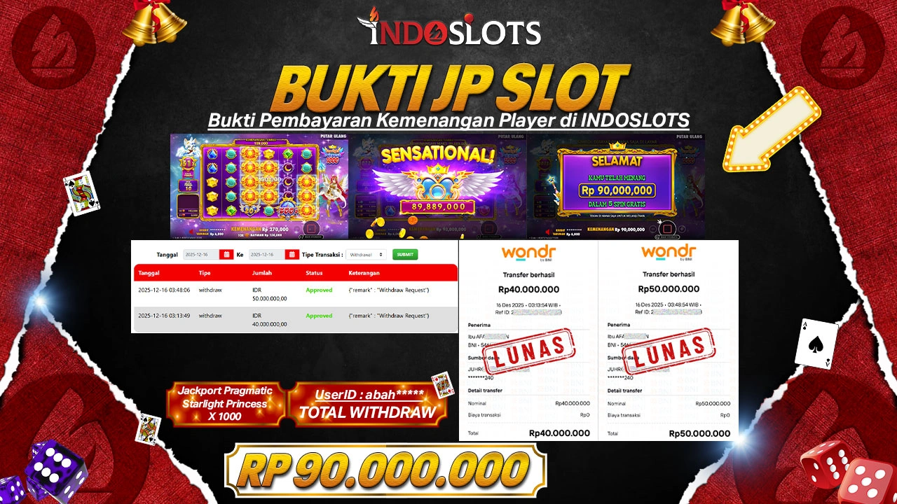 Starlight Princess 1000 Di Indoslots Buka Pintu Jp, Abah**** Bawa Pulang Rp 90 Juta